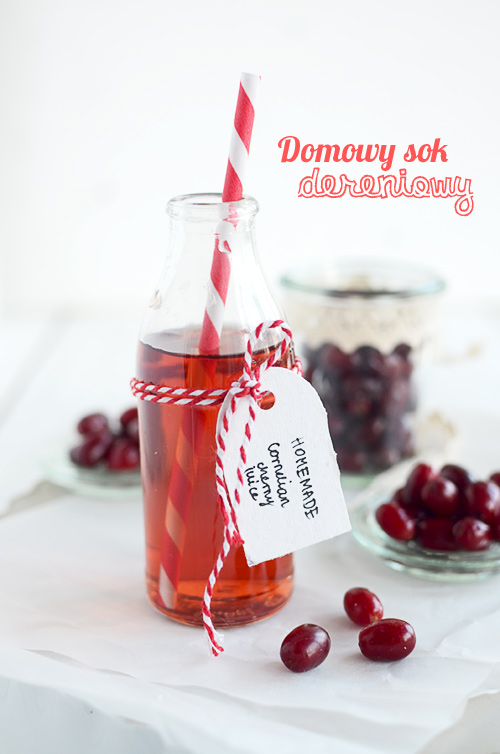 Easy and healthy cornelian cherry juice, perfect for drinks and beverages. Tastes great with a cup of tea
