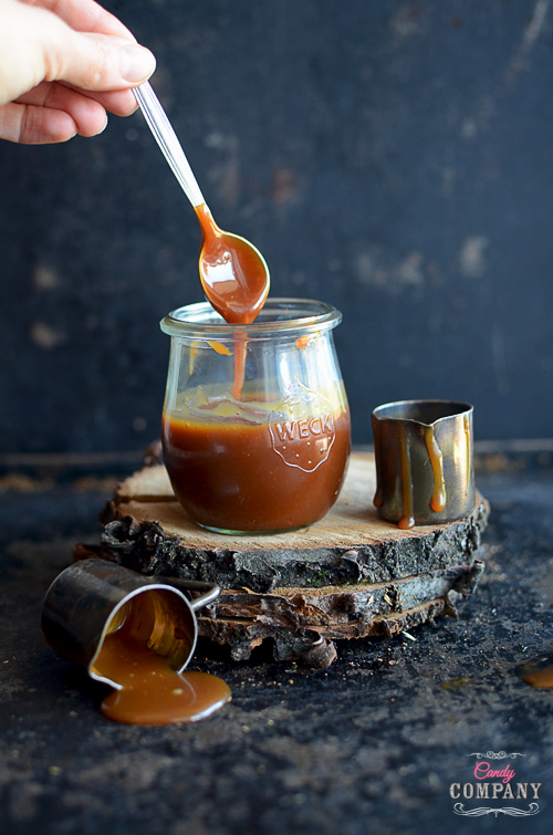 The best salted caramel sauce recipe. Step by step pictures