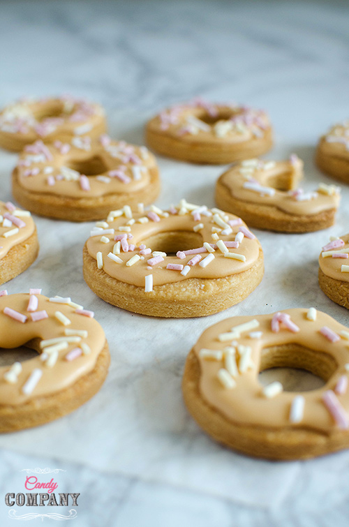 Mini donut sugar cookie with healthy DIY sprinkles