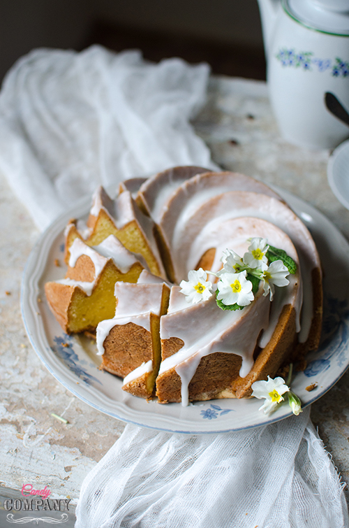 Yellow bundt cake - great recipe for leftover egg yolks. Food photography by Candy Company
